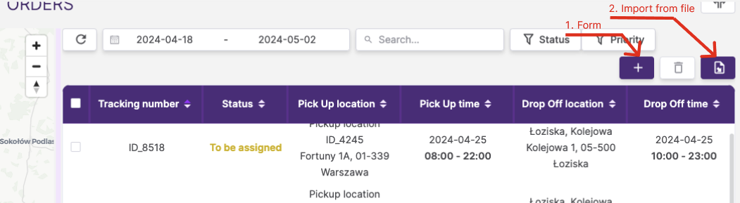 Add orders