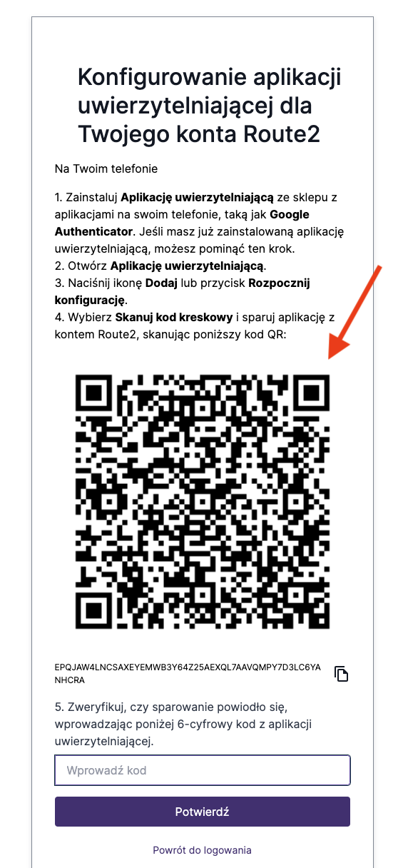 Zeskanuj kod QR