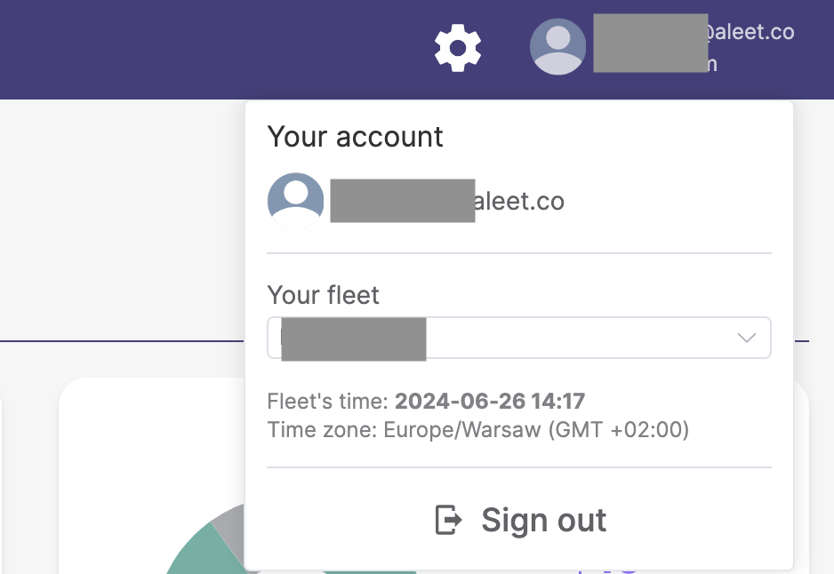 User settings